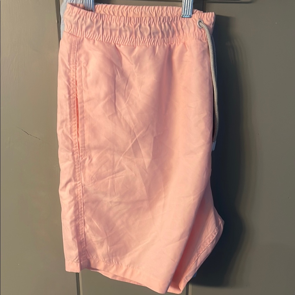 NWT Surf Society Swim  Short Trunks Pink Blue Preppy Coastal Beach Vacay Resort - Picture 4 of 7